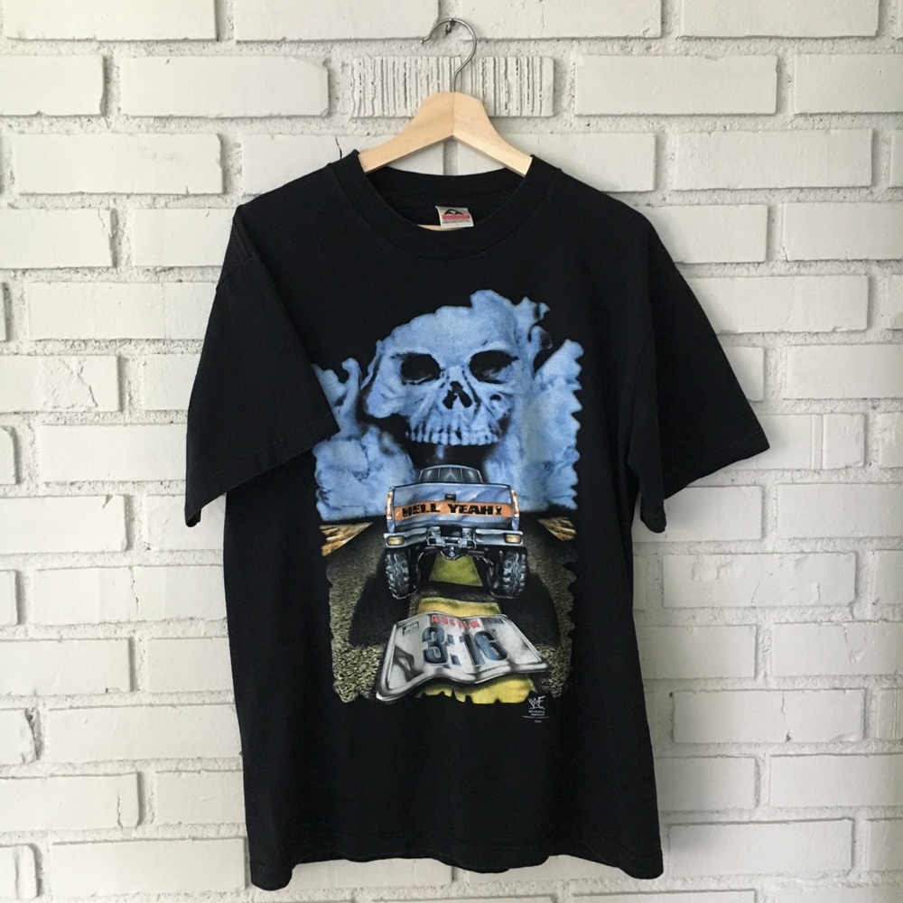 Vintage WWF stone cold tee